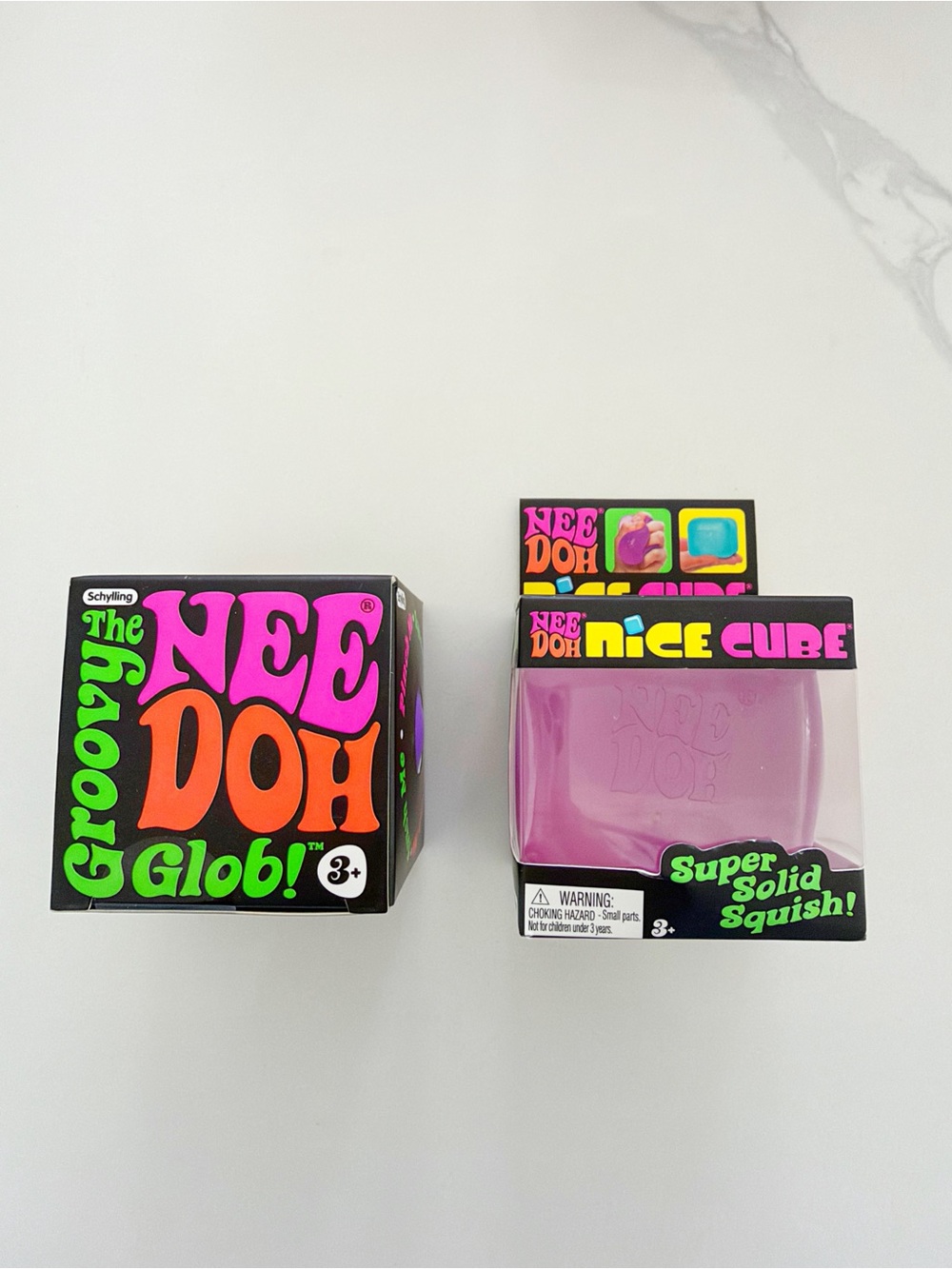 Rare Purple NeeDoh Bundle Nice Cube & Groovy Glob Sensory Fidget Toys NEW 💜